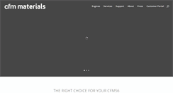 Desktop Screenshot of cfmmaterials.com